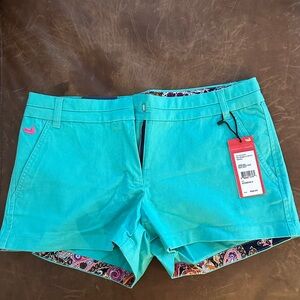 Southern Marsh teal Bermuda Shorts Lightweight Cotton